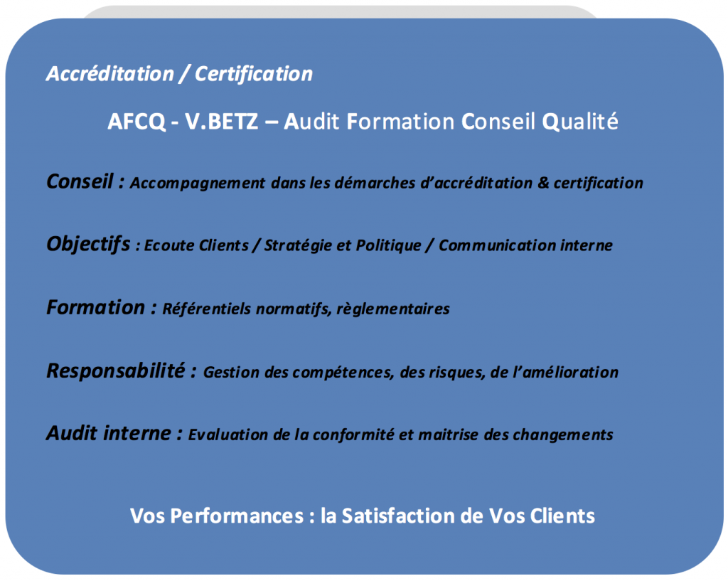 Accréditation Cofrac / Certification